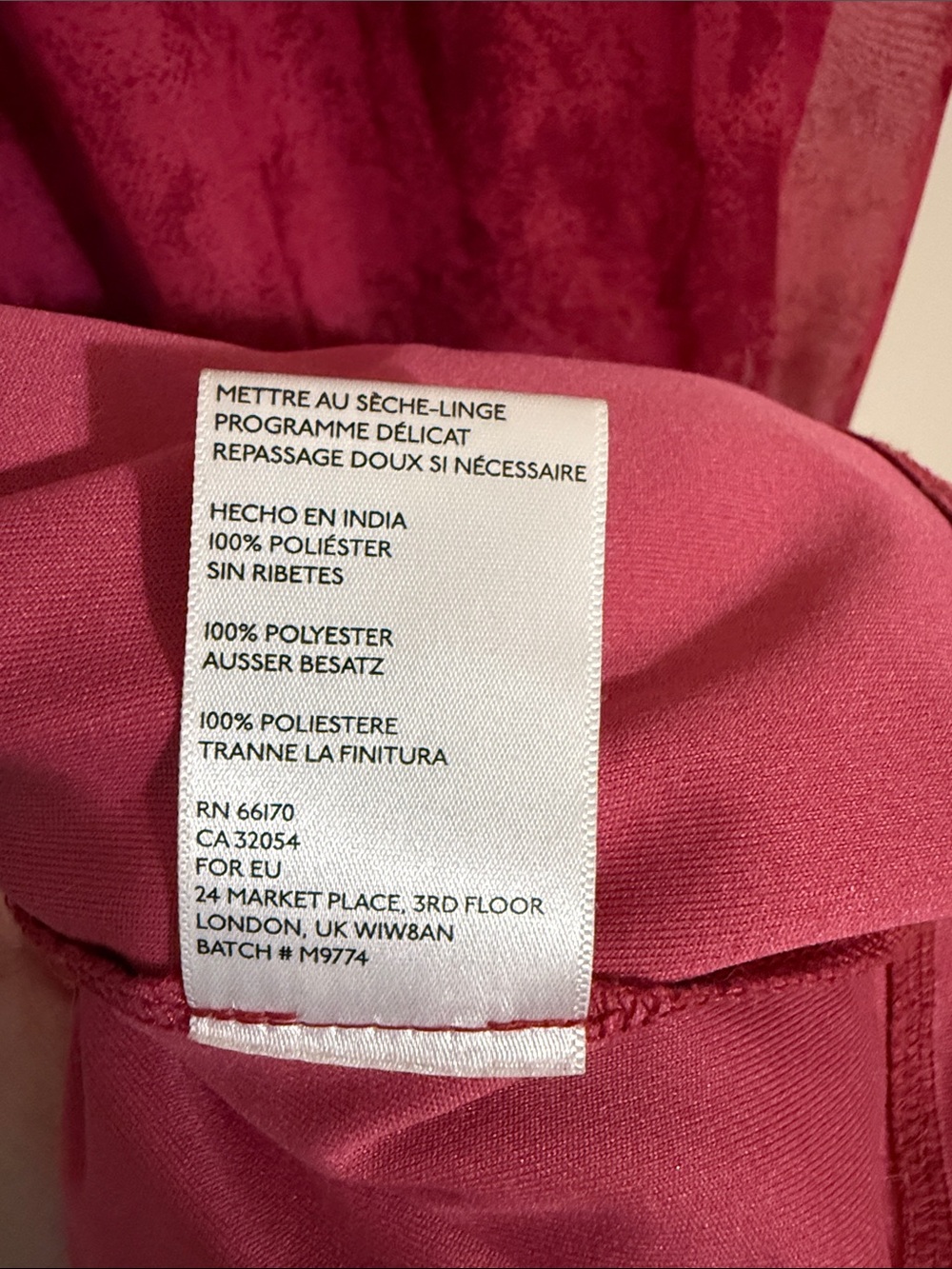 MAXI DRESS Urban Outfitters CHIFFON Fuchsia Pink Berry Staring At Stars // Small - Picture 5 of 9